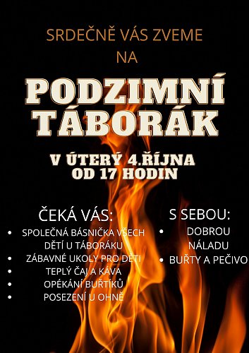 Pozvánka na táborák
